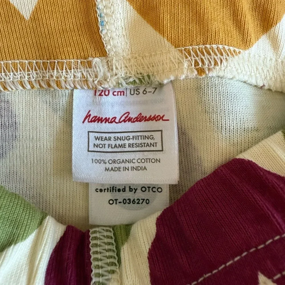 Hanna Andersson HannaJams™ Pajama Set Beige Size 6/7 NWT IN PACKAGE